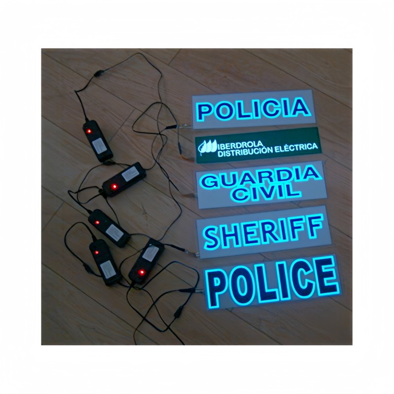 EL Safety Vest Factory - 5V USB Battery Inverter Multi-area EL Layout 300m