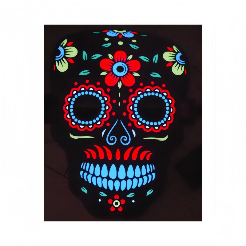 EL Sheet Mask Supplier - Voice Control Mode Nightclubs Bars Parties Dazzling