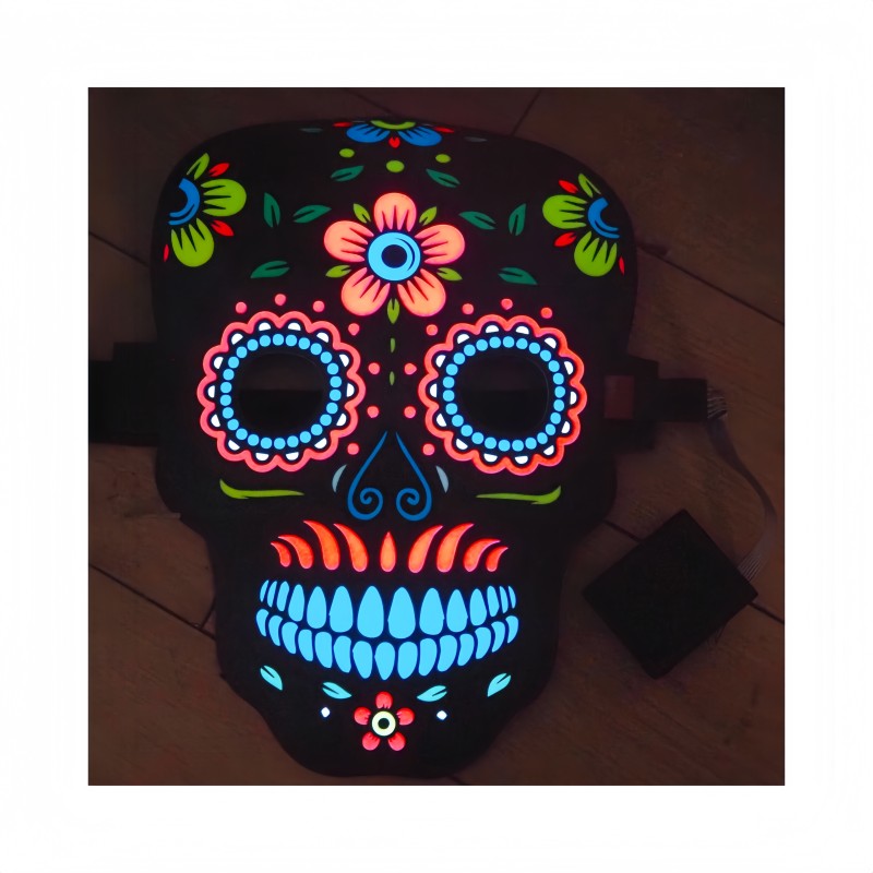 EL Sheet Mask Supplier - Voice Control Mode Nightclubs Bars Parties Dazzling