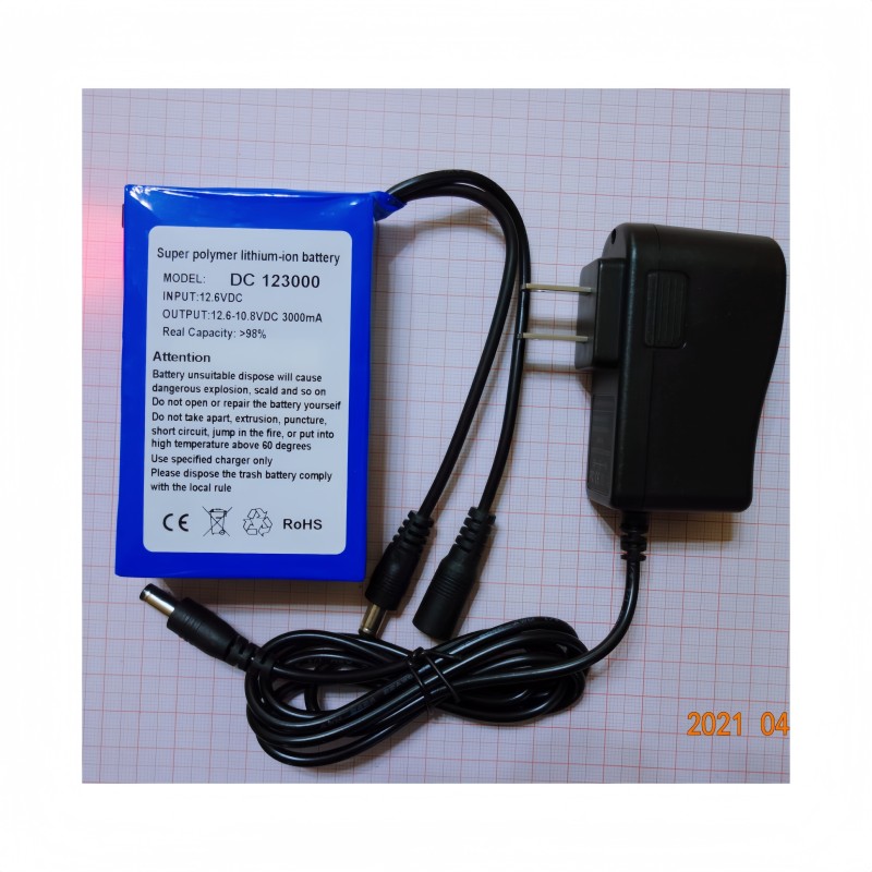 Lithium Battery Supplier - 12V 3000mAh LED Lighting Surveillance Outdoor Storage