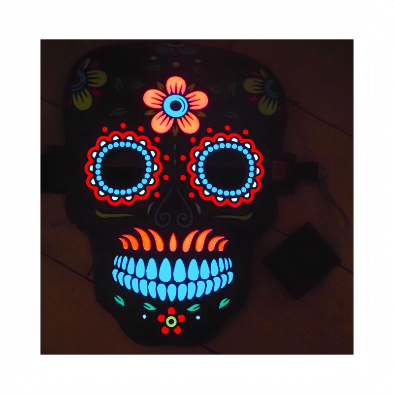 EL Sheet Mask Supplier - Voice Control Mode Nightclubs Bars Parties Dazzling