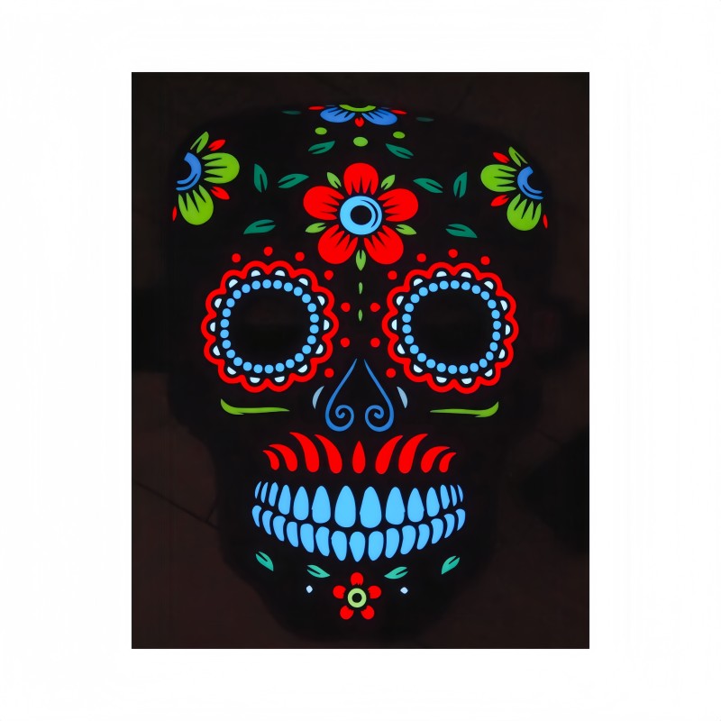 EL Sheet Mask Factory - Sound Activated Mode Halloween Masquerade Role-playing