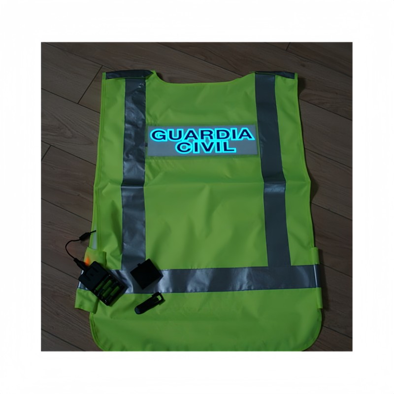 EL Safety Vest Supplier - Uniform Soft Light Reflective Dual Warning Eye-catching