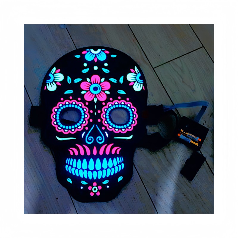 EL Sheet Mask Supplier - Voice Control Mode Nightclubs Bars Parties Dazzling