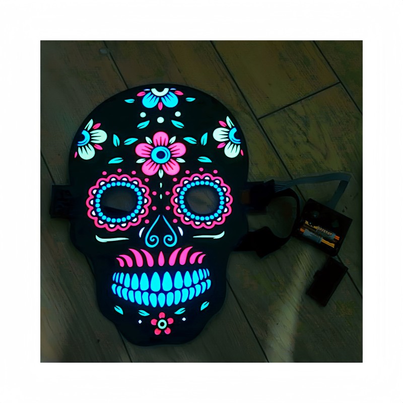 EL Sheet Mask Factory - Sound Activated Mode Halloween Masquerade Role-playing