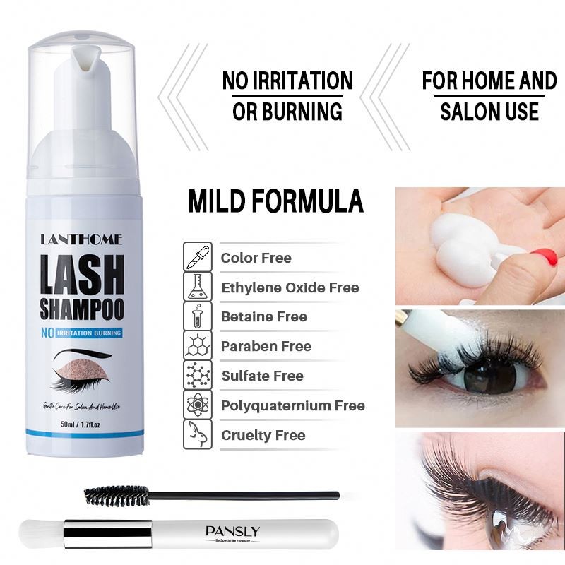 Eyelash Shampoo Factory - Foam Cleaner Peach Scented Lash Wash