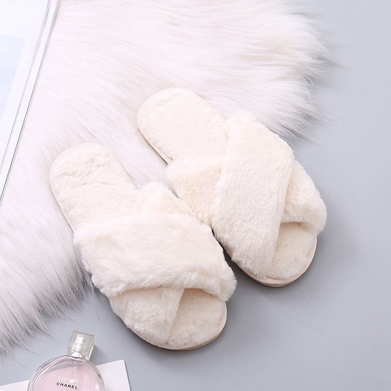 Slippers Manufacturer - Winter Home Shoes Ladies Soft Plush Furry
