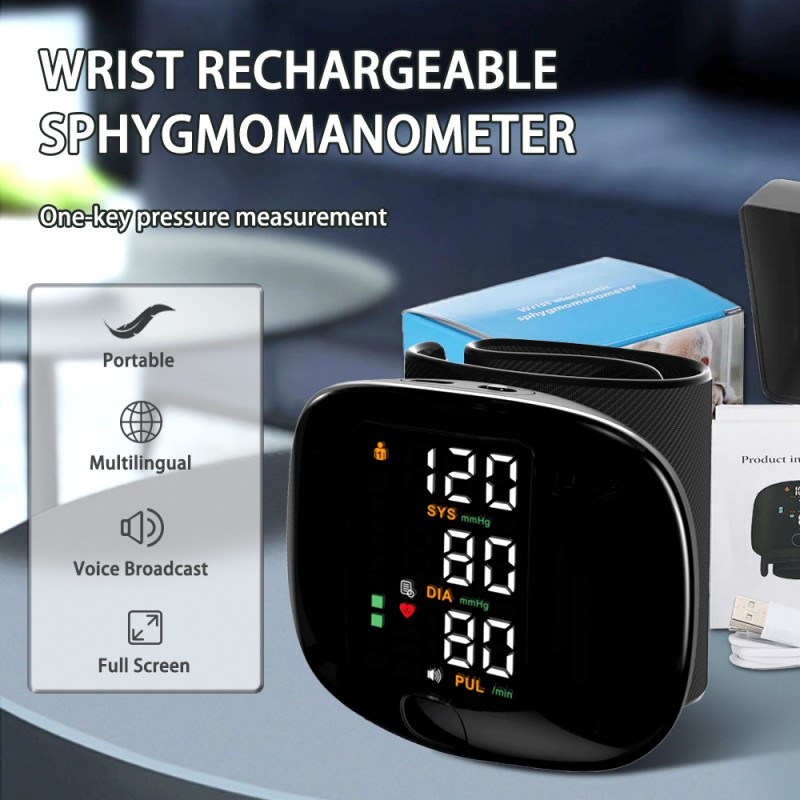 Blood Pressure Monitor Supplier - Full Screen Voice Multiple Languages