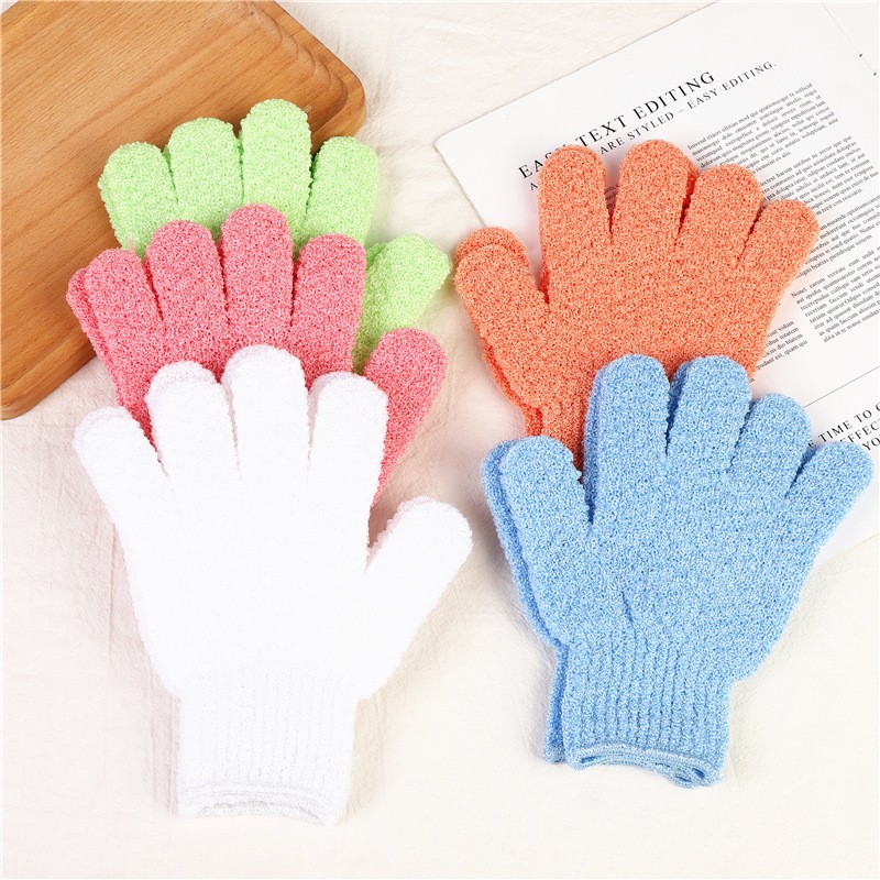 Exfoliating Gloves Manufacturer - Custom Nylon Dead Skin Remover Mitts
