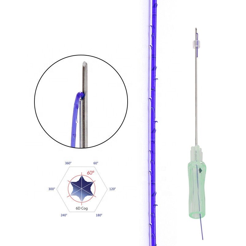 PDO Threads Manufacturer - 4D L Cannula 19G 100MM Facial Threads
