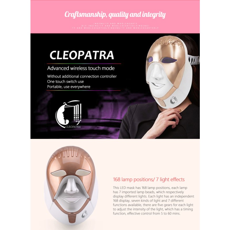 LED Face Mask Manufacturer - 7 Color Photon Therapy USB Mask