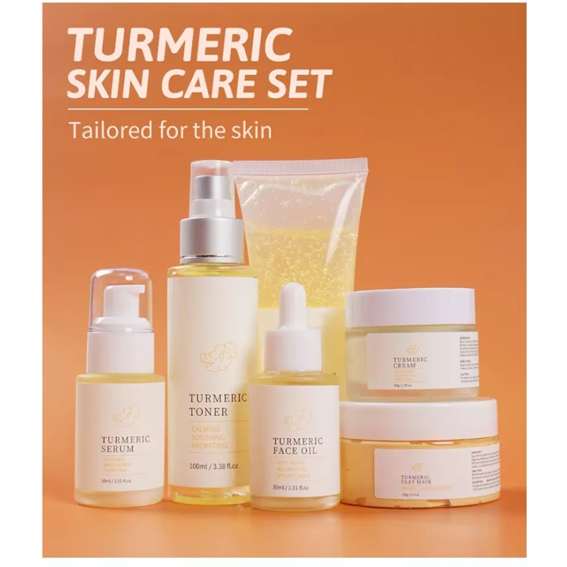 Turmeric Skincare Set Factory - Private Label Vitamin C Dark Spot Care