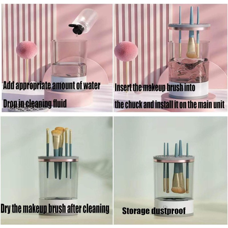 Makeup Brush Cleaner Factory - Portable Electric Drying Rack Cleaner