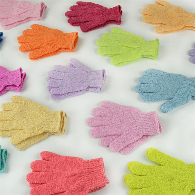 Bath Gloves Supplier - Dual Texture Exfoliating Shower Gloves