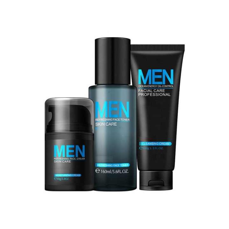 Men Skin Care Set Factory - Private Label 3 Step Face Care Kit