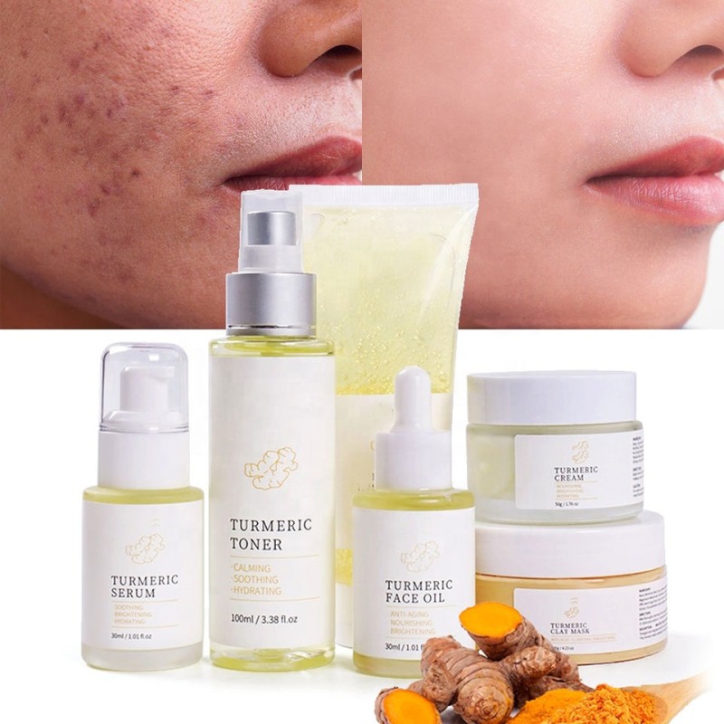 Turmeric Skincare Set Factory - Private Label Vitamin C Dark Spot Care