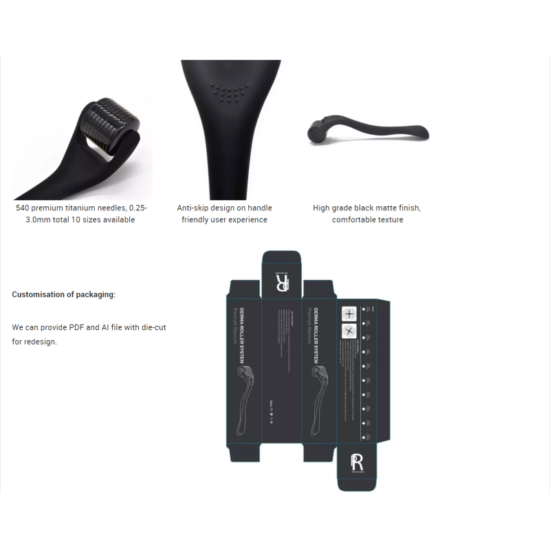 Derma Roller Factory - 540 Needles Beard Growth Face Roller