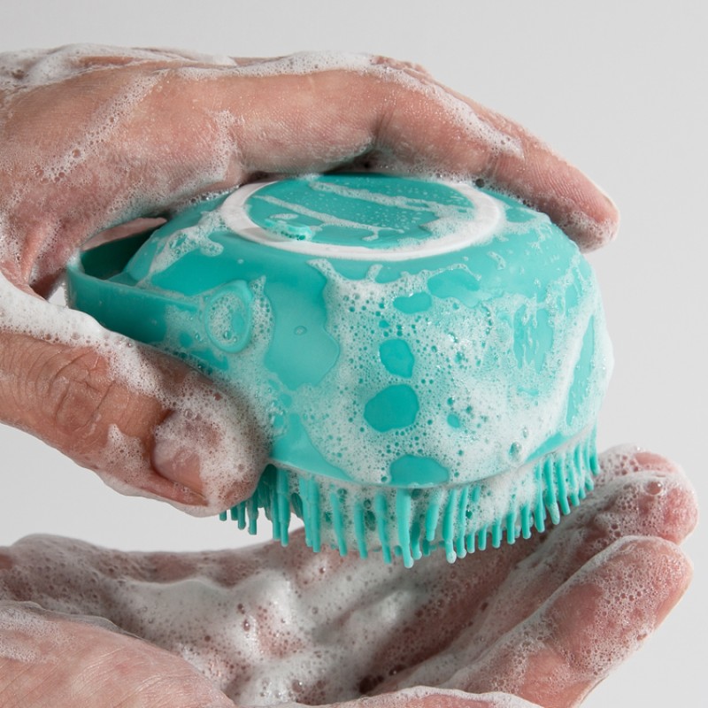 Silicone Sponge Factory - Reusable 2 in 1 Soap Holder Bath Brush