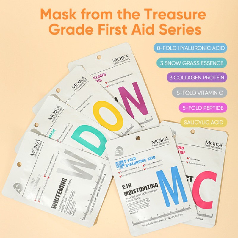 Sheet Mask Supplier - Face Skin Care Mask Hyaluronic Acid Whitening Hydrating Mask