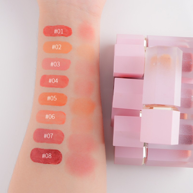Blush Manufacturer - Custom Pigment 8 Colors Cream Blush Pink Tube Matte Finish