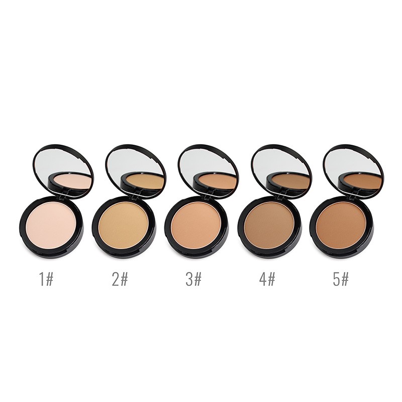 Pressed Powder Manufacturer - Private Label Face Makeup Pressed Powder 5 Colors Matte