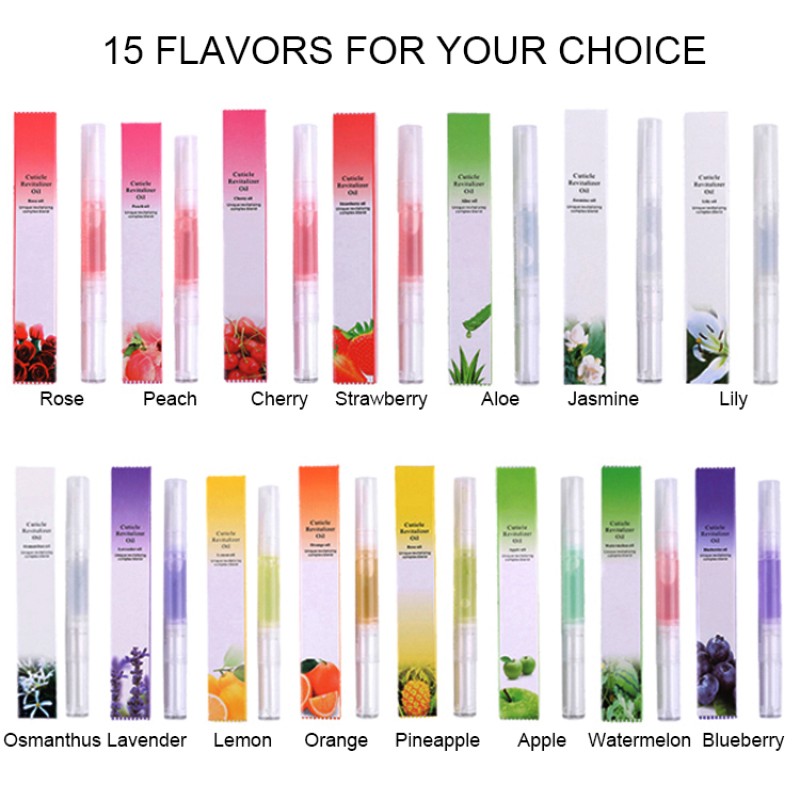 Cuticle Oil Pen Manufacturer - High Quality 15 Flavors Cuticle Revitalizer Oil Pen