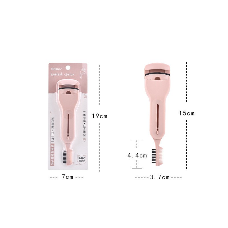 Eyelash Curler Factory - Wholesale Multi Functional Portable Plastic Pink Eyelash Curler