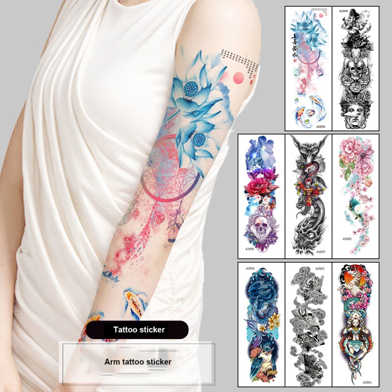 Temporary Tattoo Supplier - Wholesale Waterproof Temporary Sticker Tattoo Sleeves Full