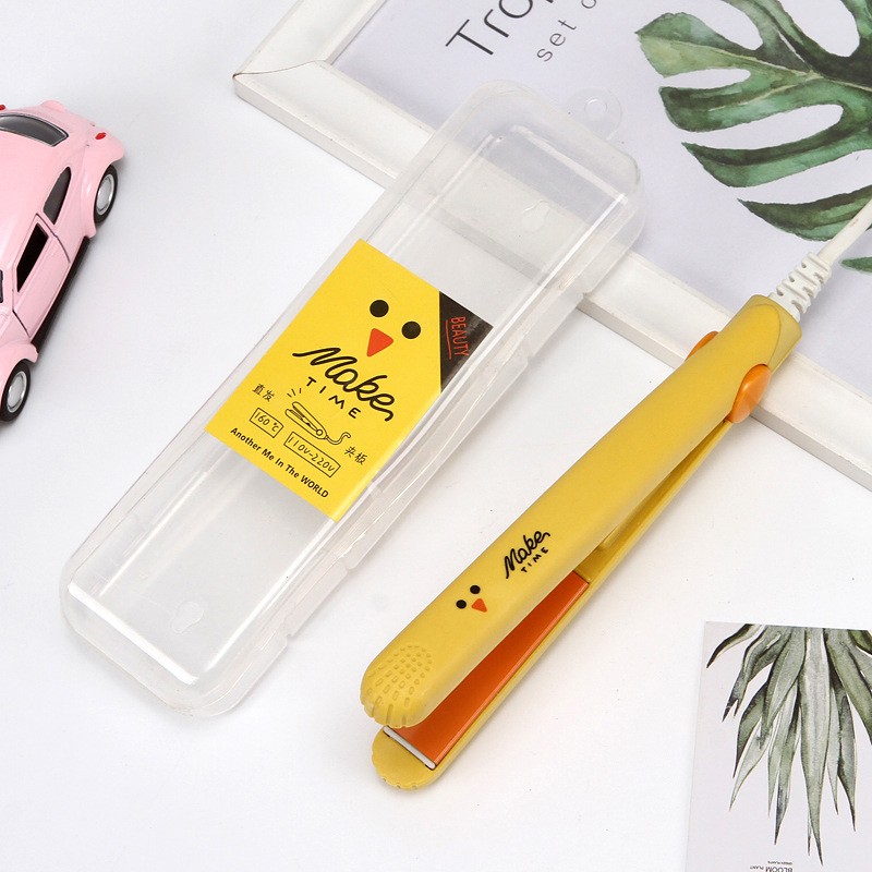 Hair Iron Supplier - Mini Portable Steam Flat Hair Iron Straightener Curler Cute