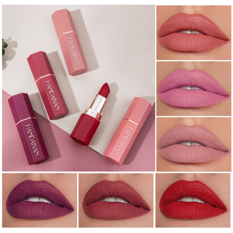Lipstick Manufacturer - Romantic Beauty 6 Colors Matte Lipstick Pigment Long Lasting