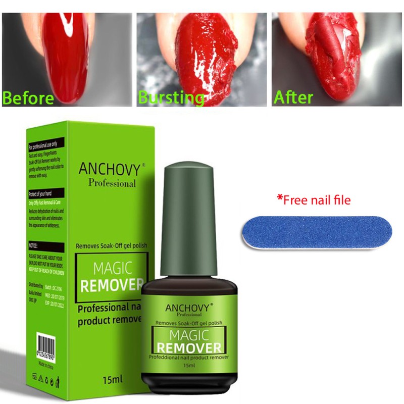 Nail Polish Remover Supplier - Magic Remover Liquid Gel Peel off Varnishes 2-3 MINS