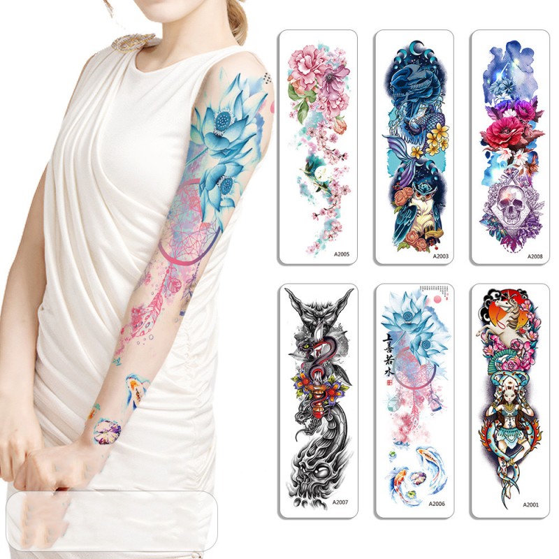 Temporary Tattoo Supplier - Wholesale Waterproof Temporary Sticker Tattoo Sleeves Full