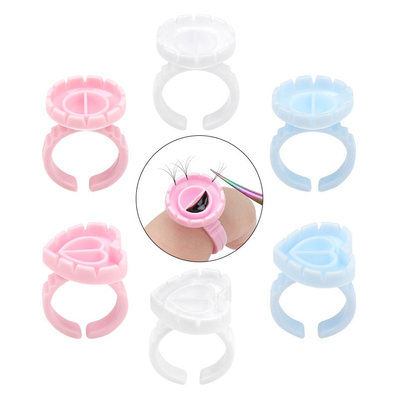 Lash Glue Cup Factory - New Arrival 100pcs Lash Extension Glue Cup Easy Fan Holder
