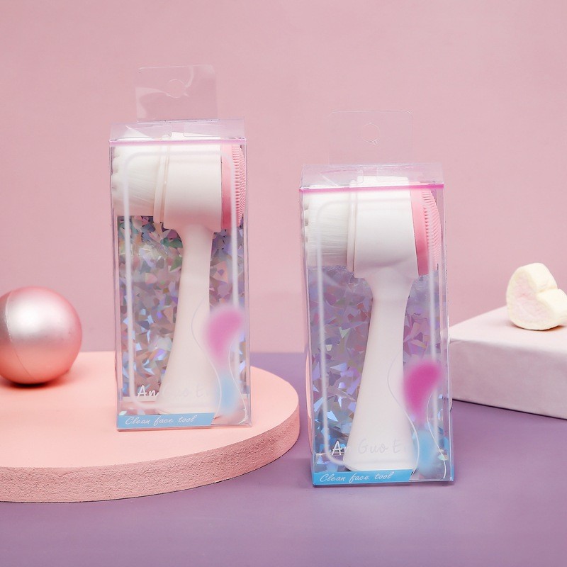 Facial Brush Factory - Double-sided Silicone Skin Care Tool Facial Cleanser Brush