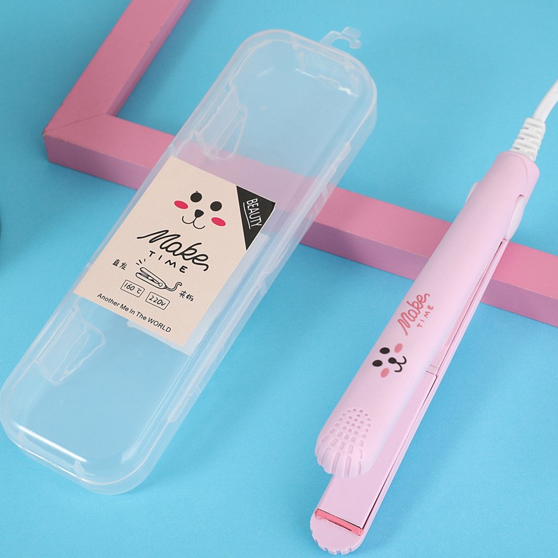 Hair Iron Supplier - Mini Portable Steam Flat Hair Iron Straightener Curler Cute