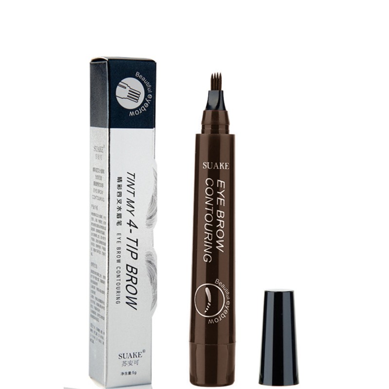 Eyebrow Pencil Supplier - SUAKE 4-TIP Liquid Eyebrow Pencil Waterproof Fork Tip
