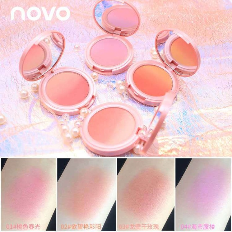 Blush Palette Factory - Novo 4 Colors Face Blush Palette Makeup Natural Mineral
