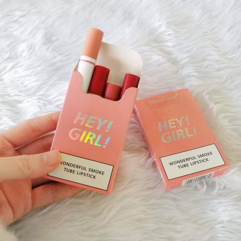 Lipstick Set Supplier - Hengfang 4 Colors Cigarette Lipstick Set Matte Velvet