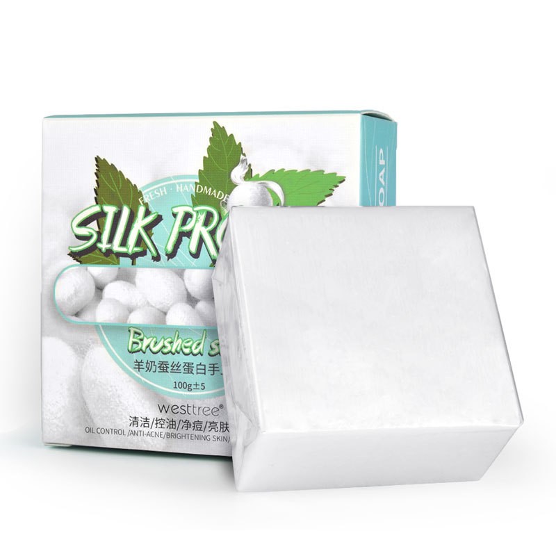 Natural Soap Supplier - Natural Soap Organic Whitening Goat Milk Silk Cocoon Face Soap