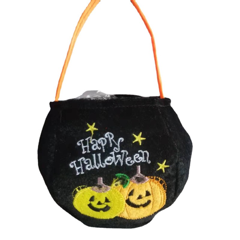 Halloween Bucket Manufacturer - Hot Selling Halloween Hand-held Pumpkin Candy Bags