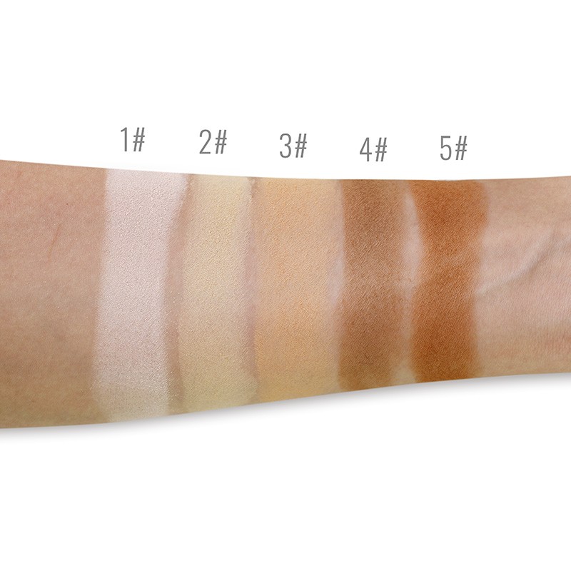 Pressed Powder Manufacturer - Private Label Face Makeup Pressed Powder 5 Colors Matte