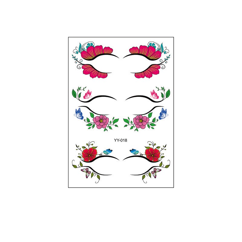 Water Transfer Sticker Supplier - New Arrival Water Transfer Fabric Eyes Tattoo Sticker
