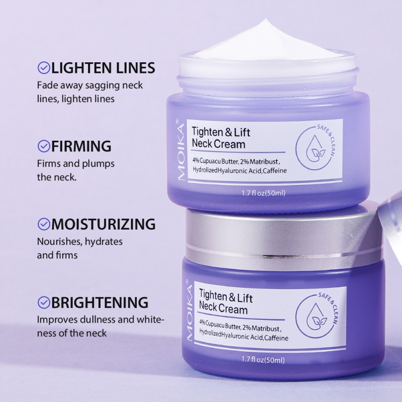 Neck Cream Manufacturer - MOIKA High Quality Neck Firming Cream Moisturizing Anti Wrinkle