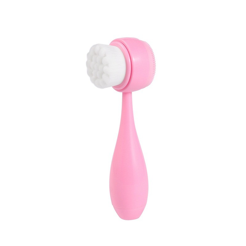Facial Brush Factory - Double-sided Silicone Skin Care Tool Facial Cleanser Brush