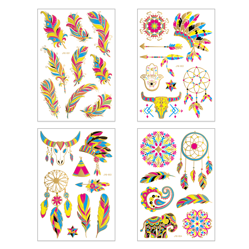Body Tattoo Sticker Factory - Hot Selling Custom Temporary Waterproof Luminous Tattoo