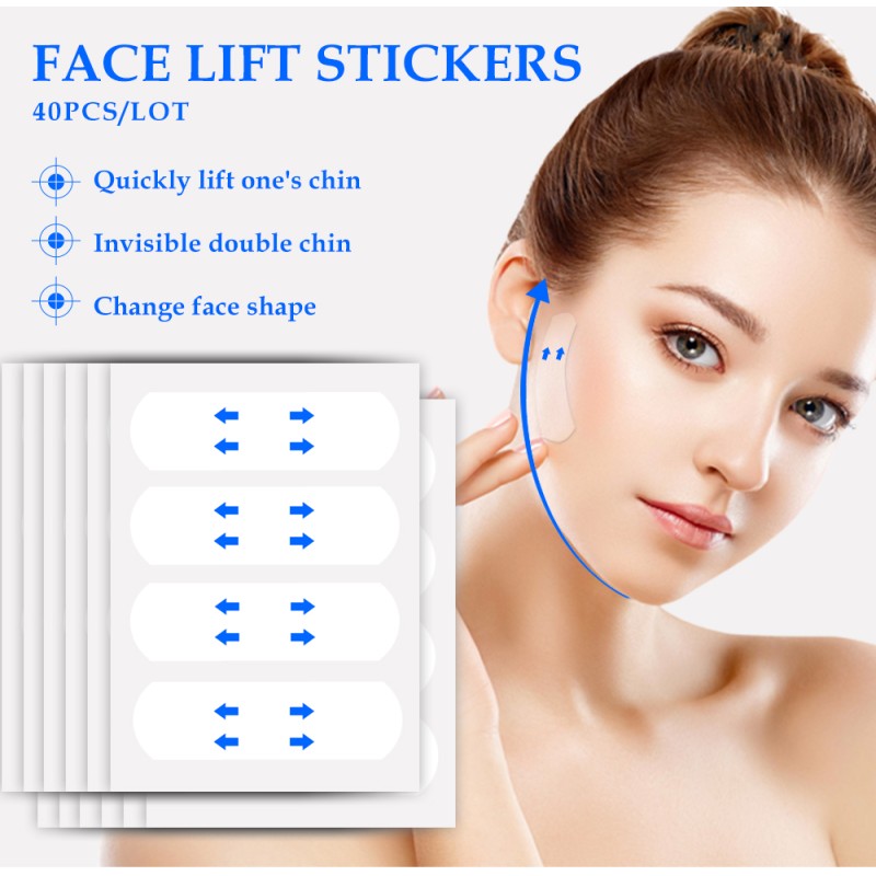 Face Lift Tape Manufacturer - Invisible V-shape Thin Tape for Tighten Skin Face Chin