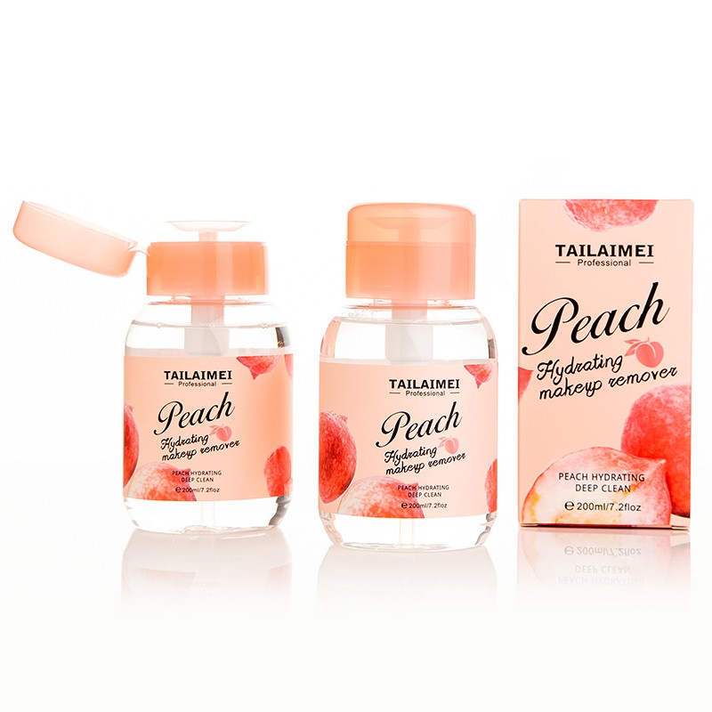 Makeup Remover Factory - Peach Organic Makeup Remover Deep Cleansing Oil Free Face