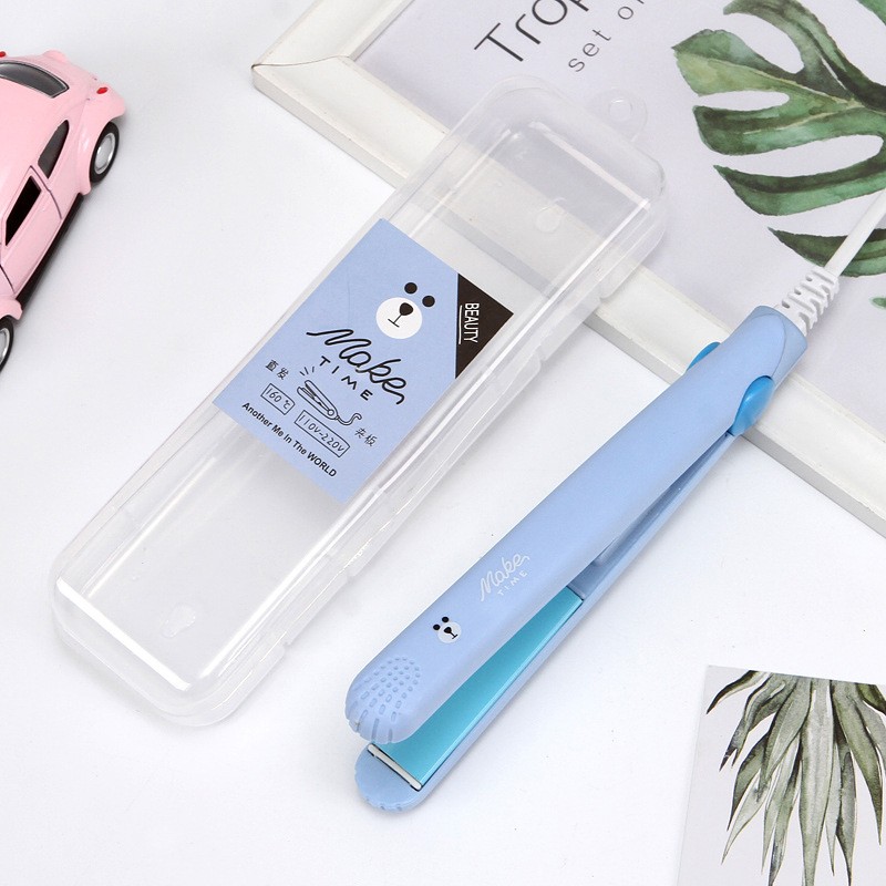 Hair Iron Supplier - Mini Portable Steam Flat Hair Iron Straightener Curler Cute