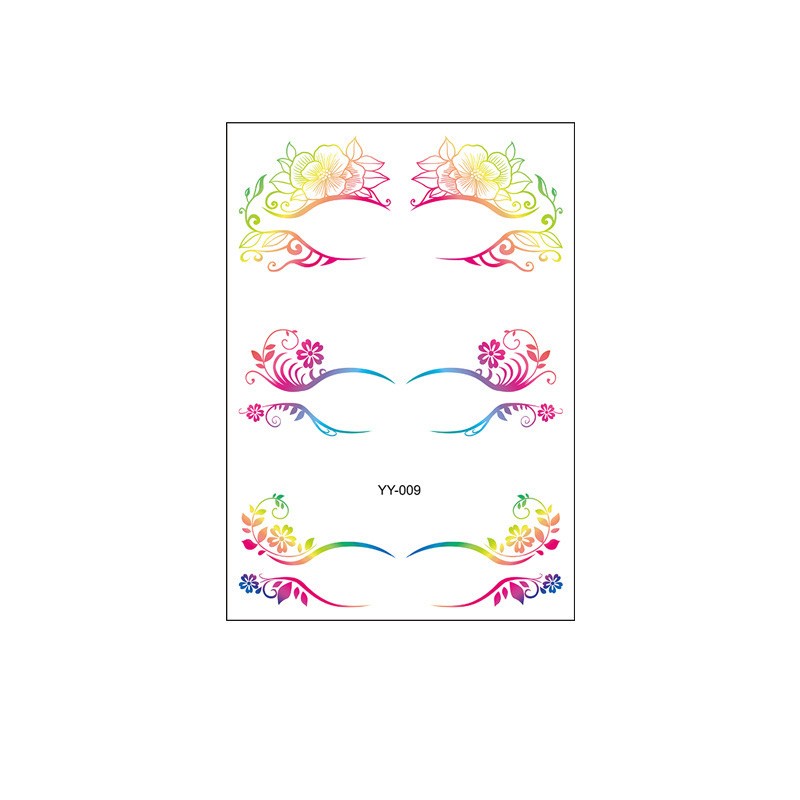Water Transfer Sticker Supplier - New Arrival Water Transfer Fabric Eyes Tattoo Sticker