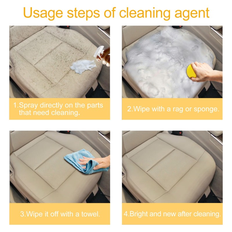 Car Cleaner Supplier - Wholesale 60ml Car Interior Foam Cleaner Wash Free Decontamination
